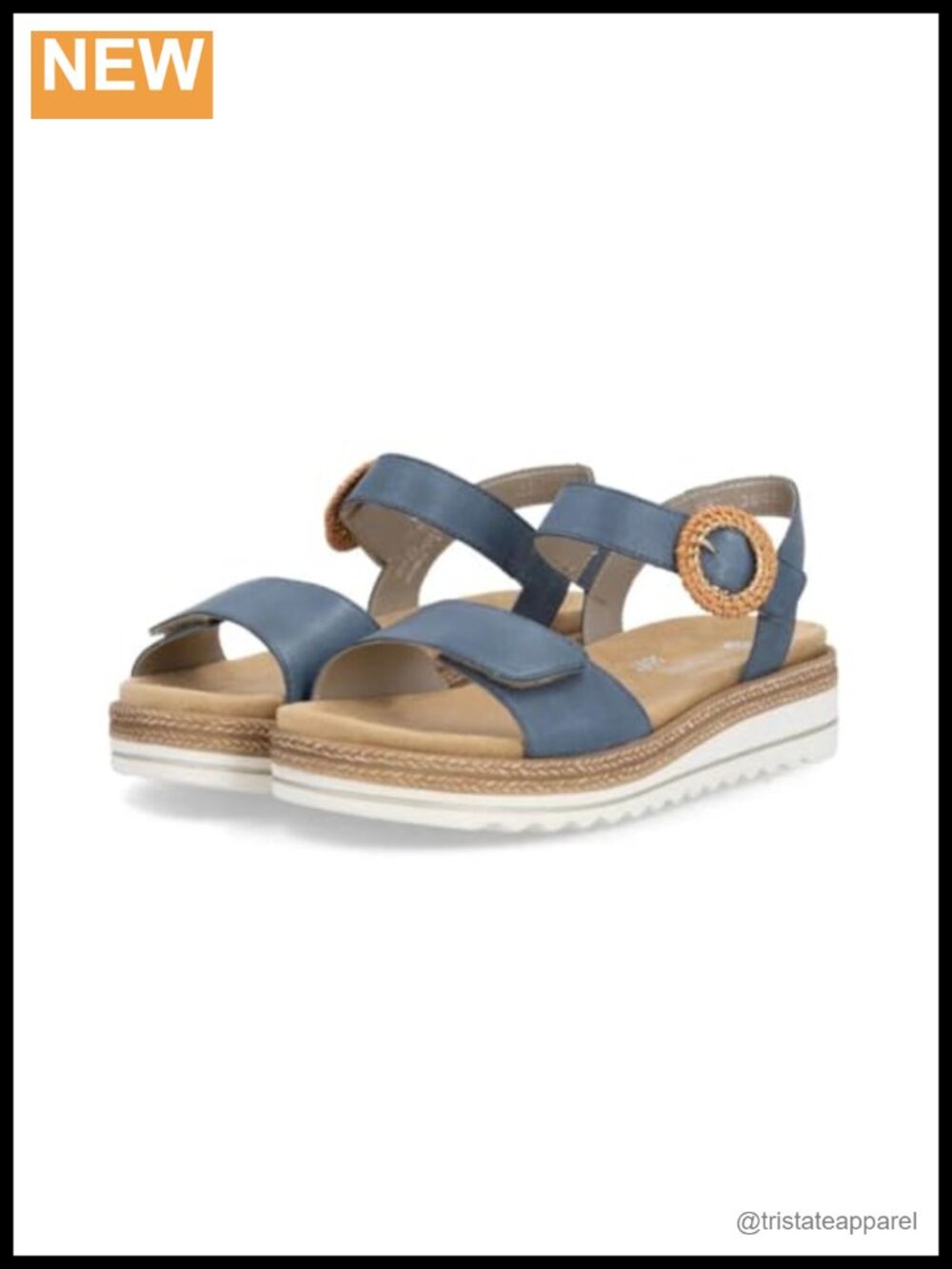 Remonte Jocelyn Leather Slingback Platform Heel Sandal